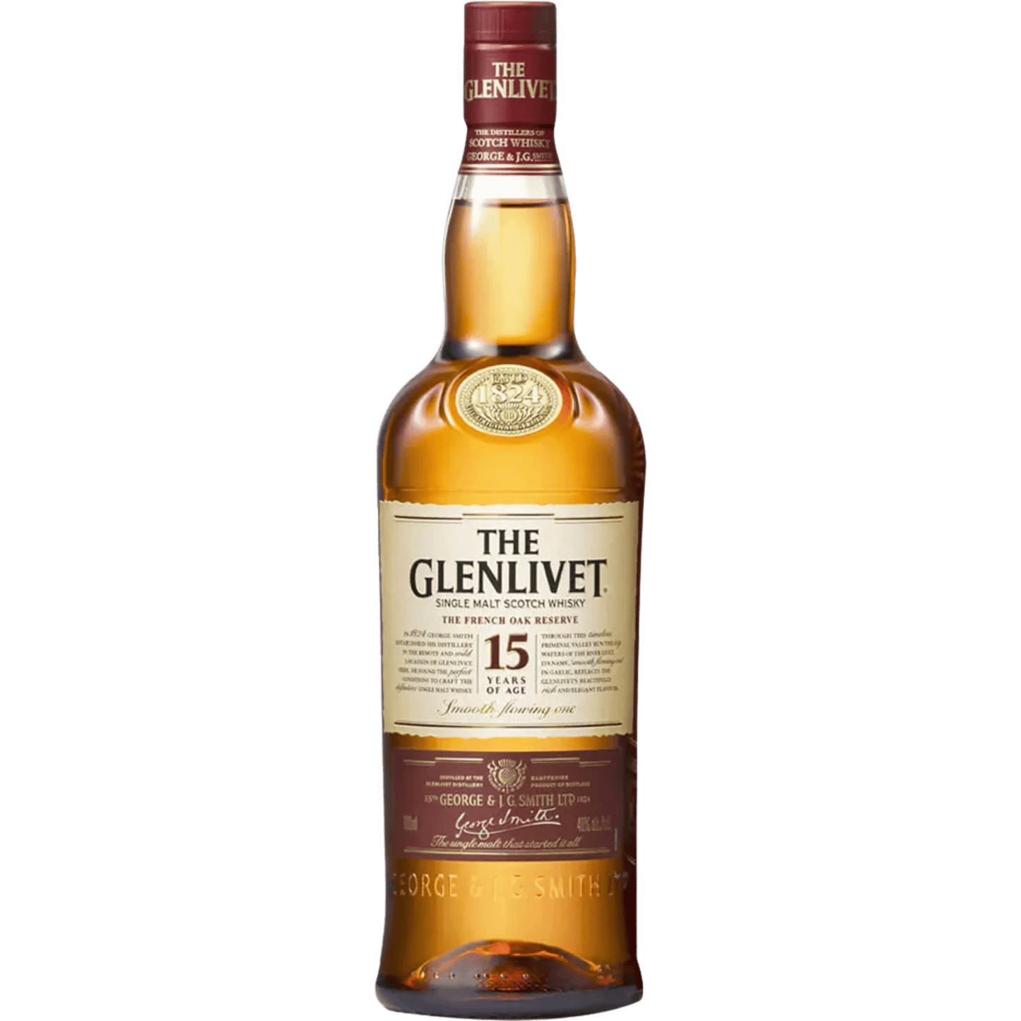 The Glenlivet 15 - Year - Old French Oak Reserve Single Malt Scotch Whisky 750ml - Liquor On Broadway