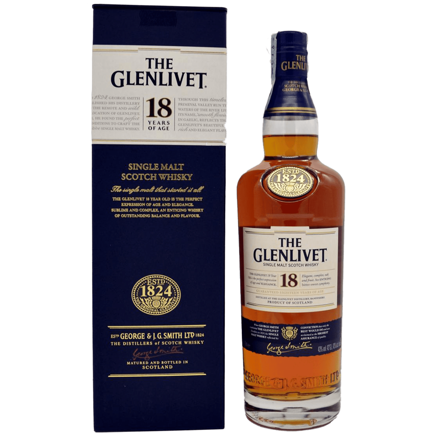 The Glenlivet 18 Years of Age Single Malt Scotch Whisky - Liquor On Broadway