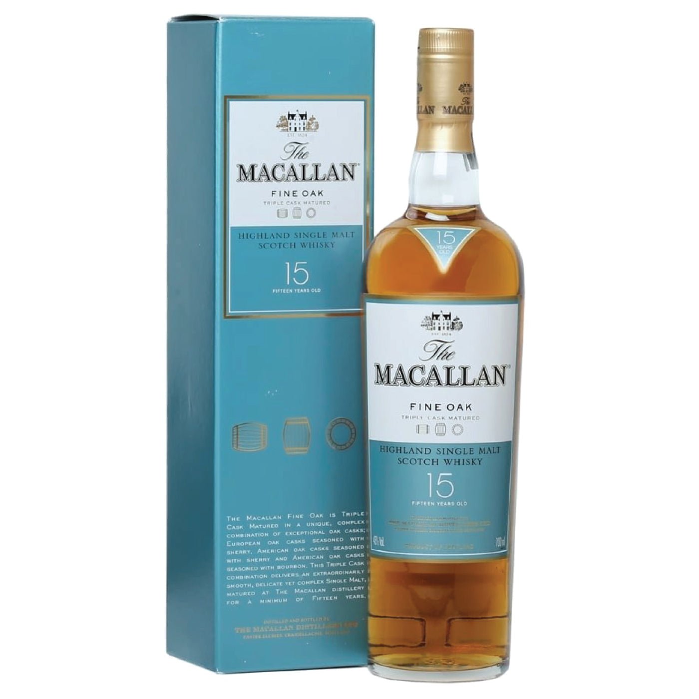 The Macallan 15 years fine Oak Scotch Whisky (Discontinued) - Liquor On Broadway