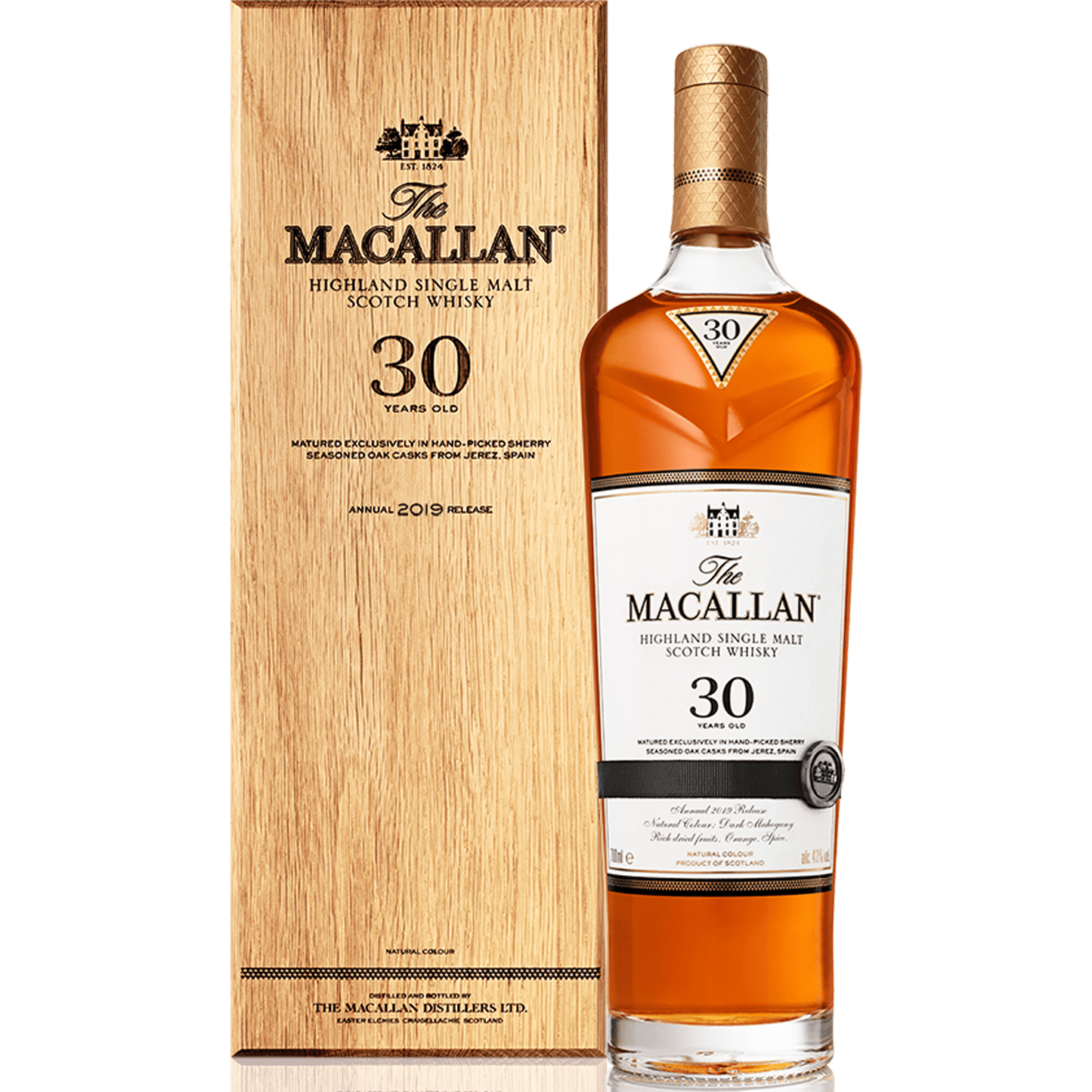 The Macallan 30 Year Old Sherry Oak Whisky - Liquor On Broadway
