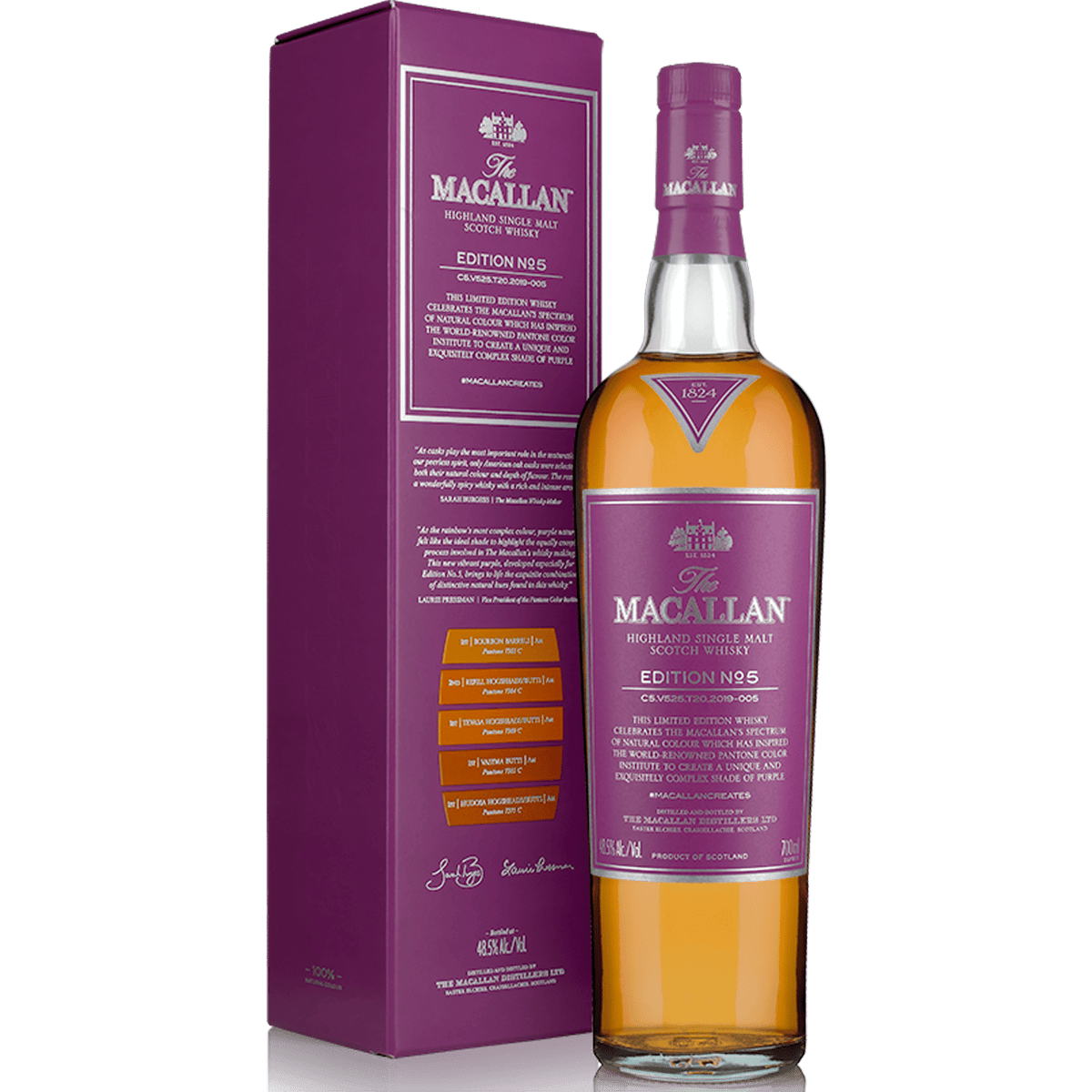 The Macallan Edition No. 5 Single Malt Scotch Whisky 750ml bottle