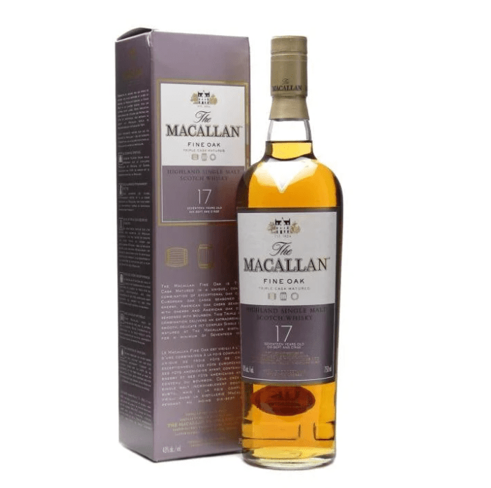 The Macallan Fine Oak 17 Year Old Single Malt Scotch Whisky - Liquor On Broadway