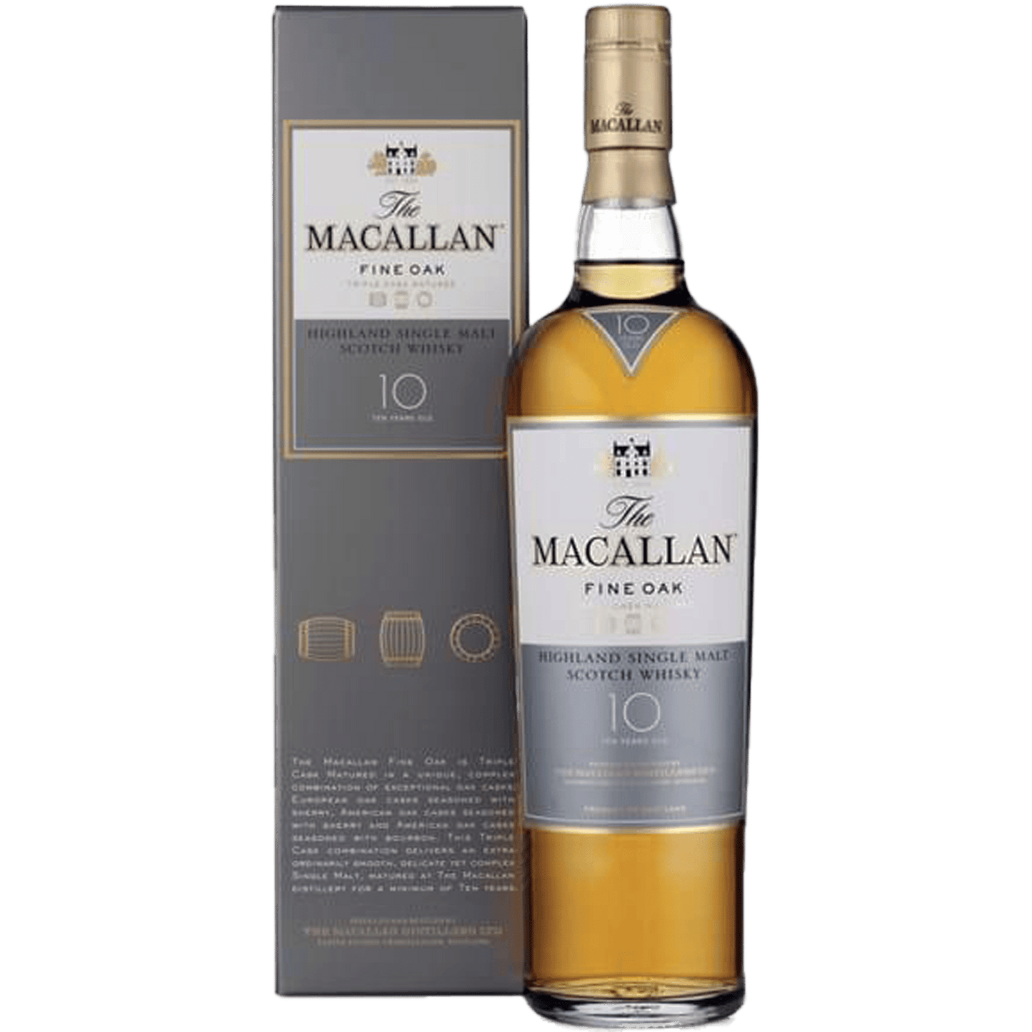 The Macallan Fine Oak Single Malt Scotch Whisky 10 years old - Liquor On Broadway