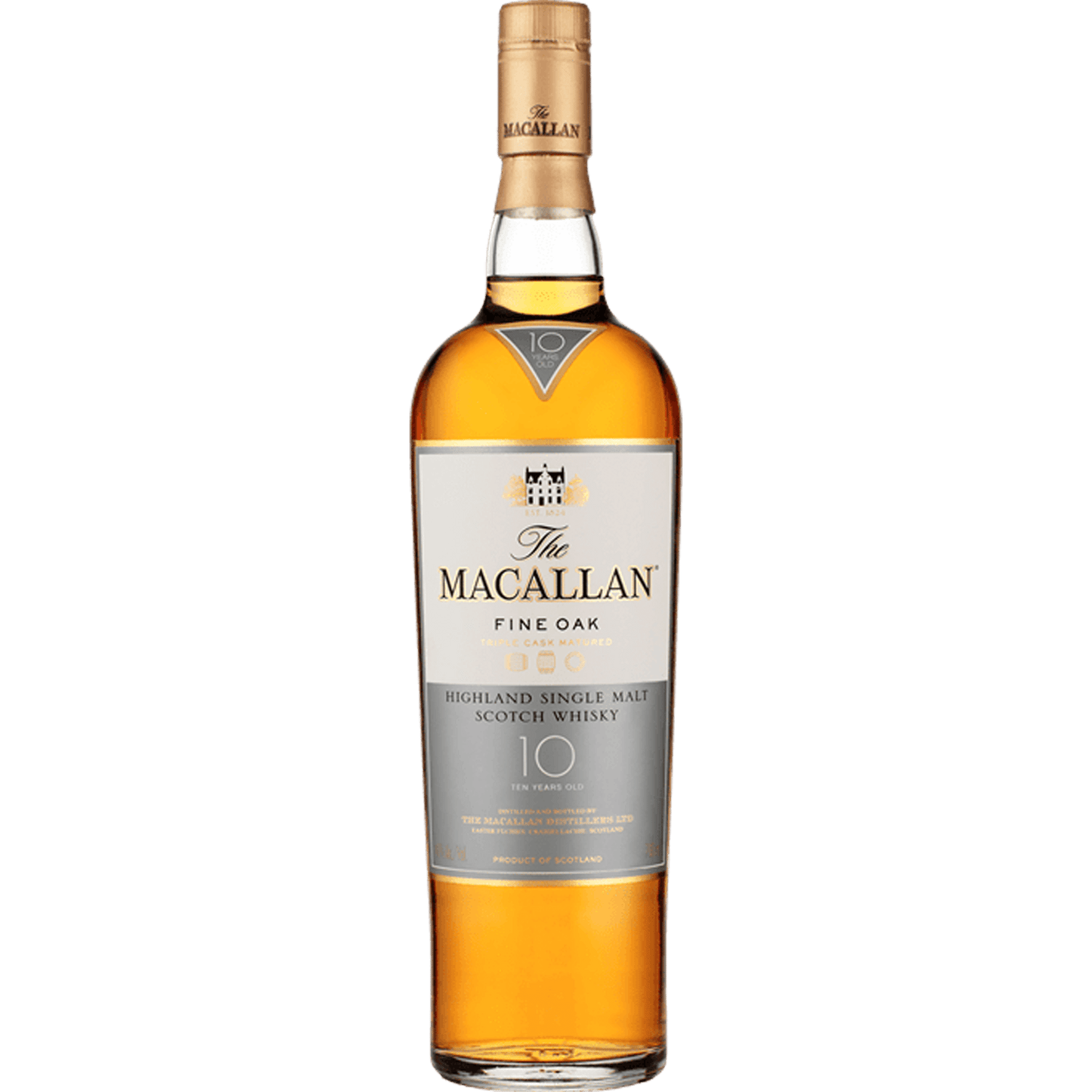 The Macallan Fine Oak Single Malt Scotch Whisky 10 years old - Liquor On Broadway