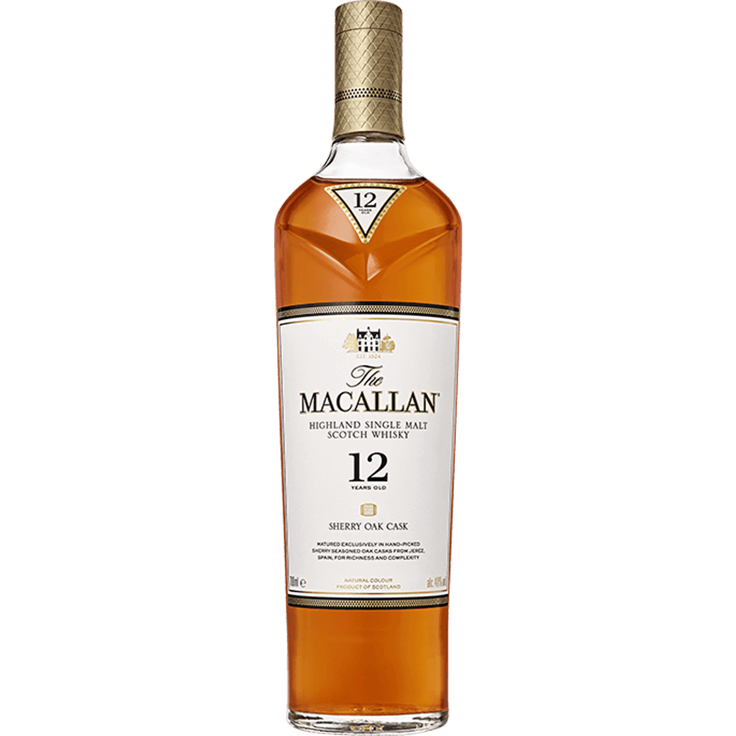 The Macallan Highland Single Malt Scotch Whisky 12 Years Old - Liquor On Broadway