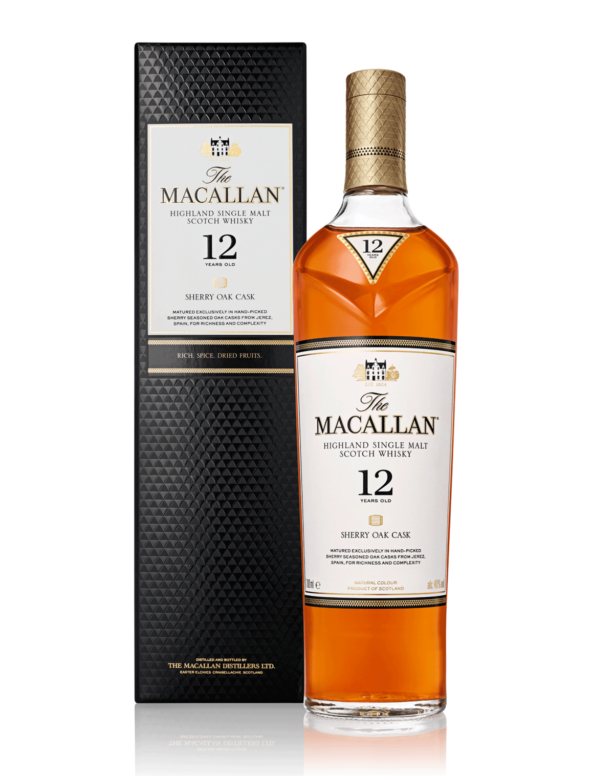 The Macallan Sherry Oak 12 Years Whiskey - Liquor On Broadway