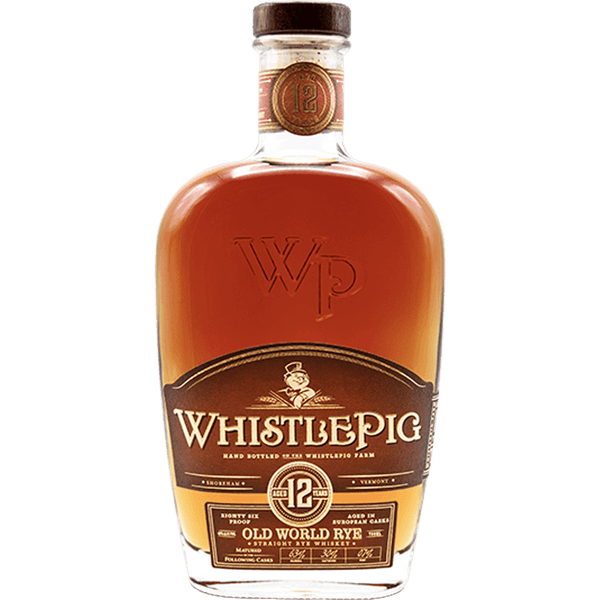 WhistlePig Old World 12 Year Straight Rye Whiskey 750ml front bottle