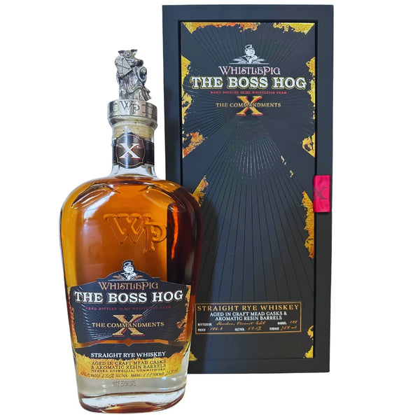 WhistlePig The Boss Hog X The 10 Commandments Straight Rye Whiskey 750ml bottle