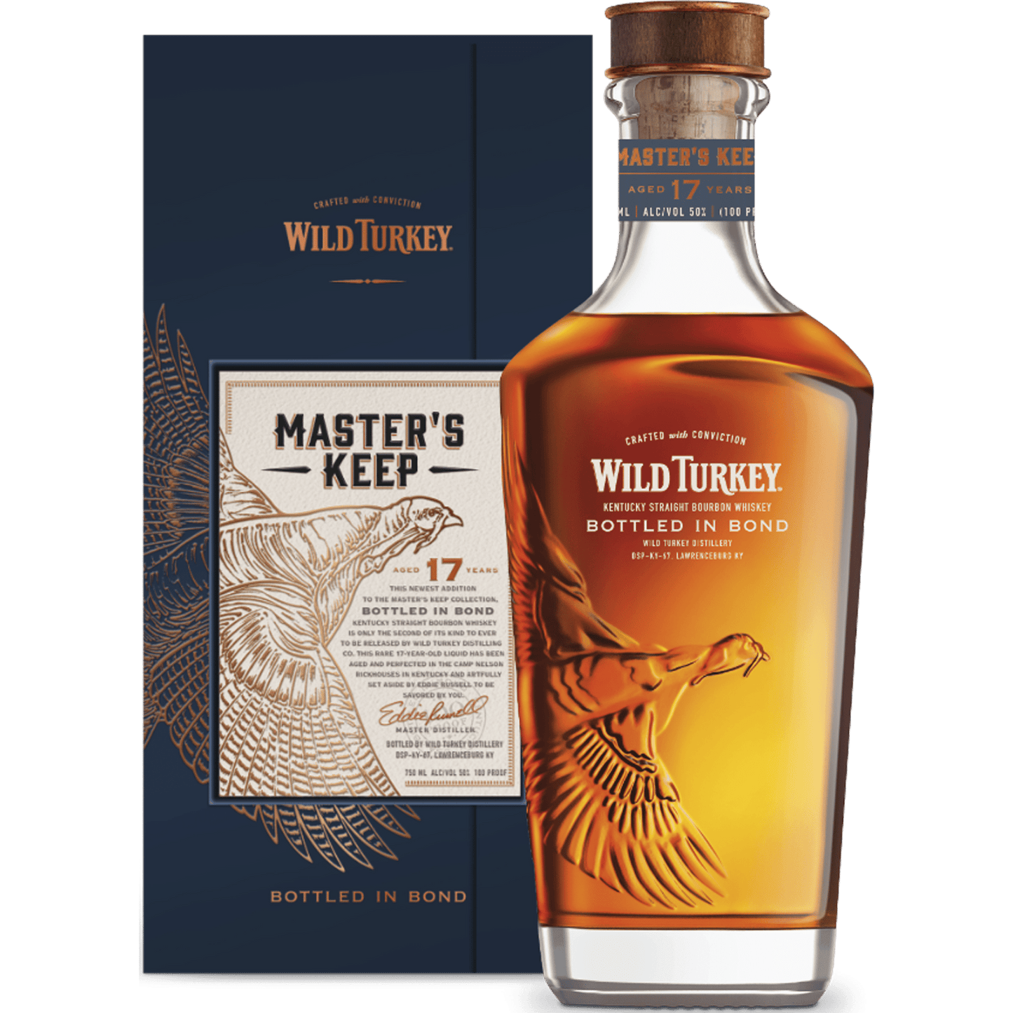 Wild Turkey Master Keep Bottled in Bond 17 Years Old - Liquor On Broadway