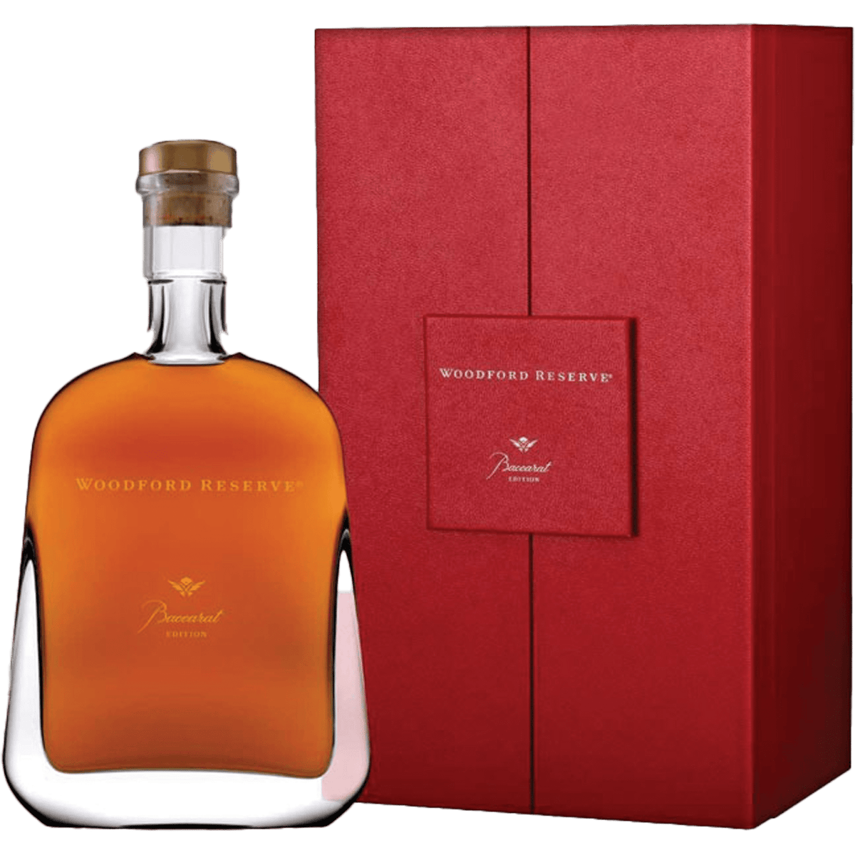 Woodford Reserve Baccarat Edition Kentucky Straight Bourbon Whiskey 750ml crystal decanter