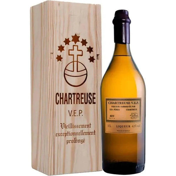 Chartreuse V.E.P. Yellow Liqueur 1L bottle