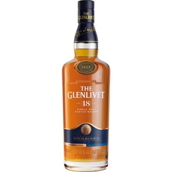 The Glenlivet 18 Year Old Speyside Single Malt Scotch Whisky 750ml bottle